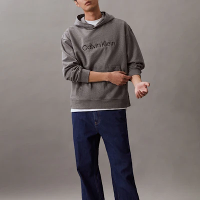 卡文克萊灰色連帽衫 - 棉質刺繡標誌休閒長袖 40HM231-030 Purchase 卡文克萊灰色連帽衫 - 棉質刺繡標誌休閒長袖 40HM231-030