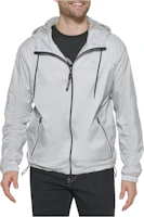 Calvin Klein Gray Solid Color Hooded Casual Windbreaker Jacket CM234687-GREY Calvin Klein Gray Solid Color Hooded Casual Windbreaker Jacket CM234687-GREY
