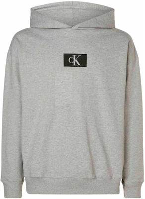 Calvin Klein Grey Hoodie with Solid Color and Letter Print Design NM2416E-P7A Buy Calvin Klein Grey Hoodie with Solid Color and Letter Print Design NM2416E-P7A