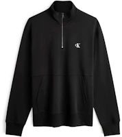 Calvin Klein Half-Zip Pullover Sweatshirt with Letter Embroidery J324320 Calvin Klein Half-Zip Pullover Sweatshirt with Letter Embroidery J324320