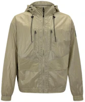 Calvin Klein Hooded Lightweight Plaid Jacket with Minimalist Patch Design J321574-RB8 Calvin Klein Hooded Lightweight Plaid Jacket with Minimalist Patch Design J321574-RB8