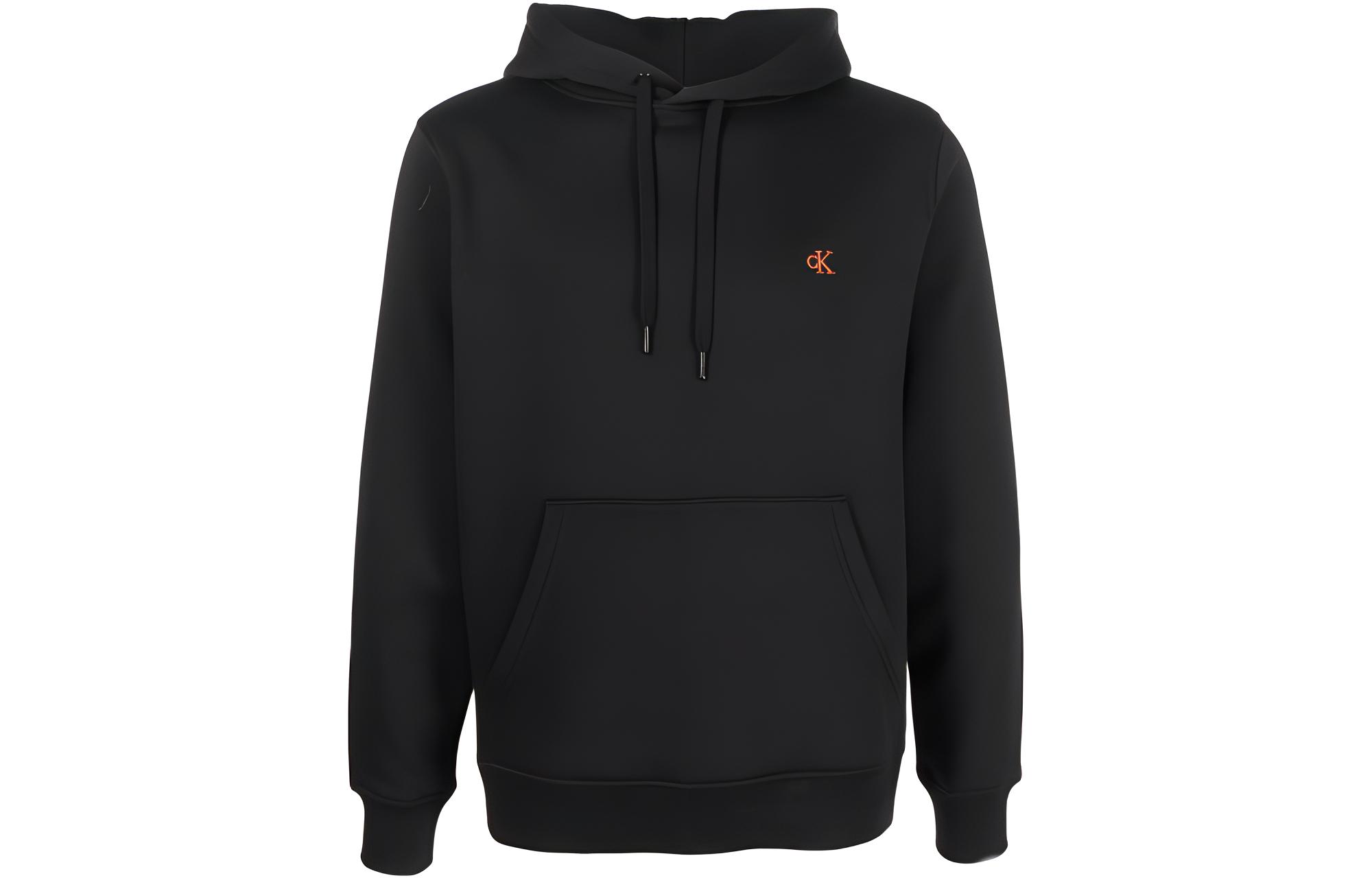 Calvin Klein Hoodie Black with Embroidered Logo Design J30J321899-BEH