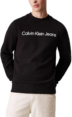 Calvin Klein Jeans歐版黑色男款休閒圓領字母衛衣 J30J327219-BEH Buy Calvin Klein Jeans歐版黑色男款休閒圓領字母衛衣 J30J327219-BEH