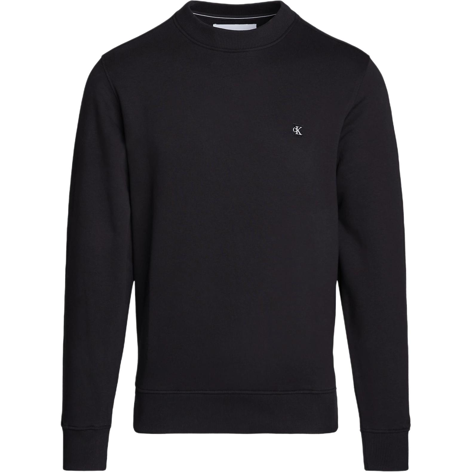 Calvin Klein JEANS Black Casual Letter Crewneck Long-Sleeve Sweatshirt J30J325270-BEH