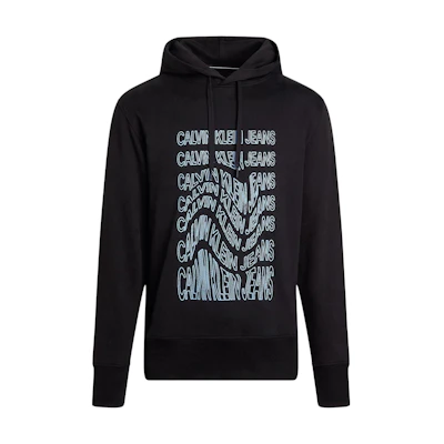 Calvin Klein Jeans Black Casual Letter Print Hoodie European Edition J30J325164-BEH