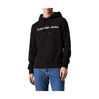 Calvin Klein Jeans Black Logo Hoodie European Edition Casual Comfort J30J327216-BEH