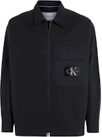 Calvin Klein Jeans Black Logo Zip-Up Long Sleeve Jacket for Men (EU Version) J30J324617-BEH Calvin Klein Jeans Black Logo Zip-Up Long Sleeve Jacket for Men (EU Version) J30J324617-BEH