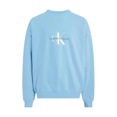 Calvin Klein Jeans Blue Letter Logo Crewneck Sweatshirt Loose Fit EU Version J30J325426-CEZ