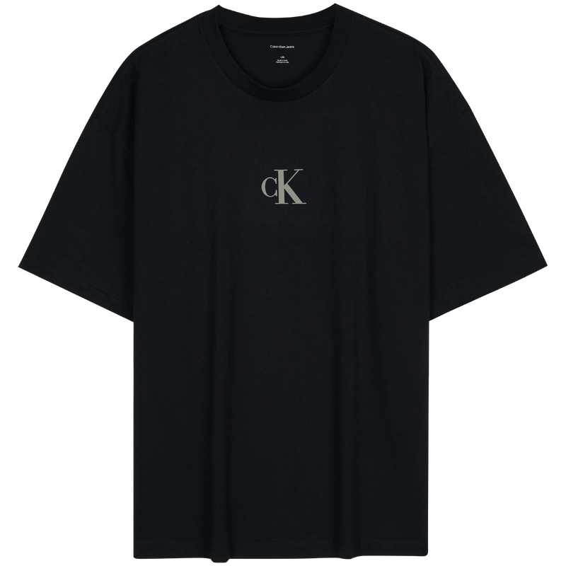 Calvin Klein Jeans Casual Letter Print Cotton Crewneck T-Shirt. 4RF855G