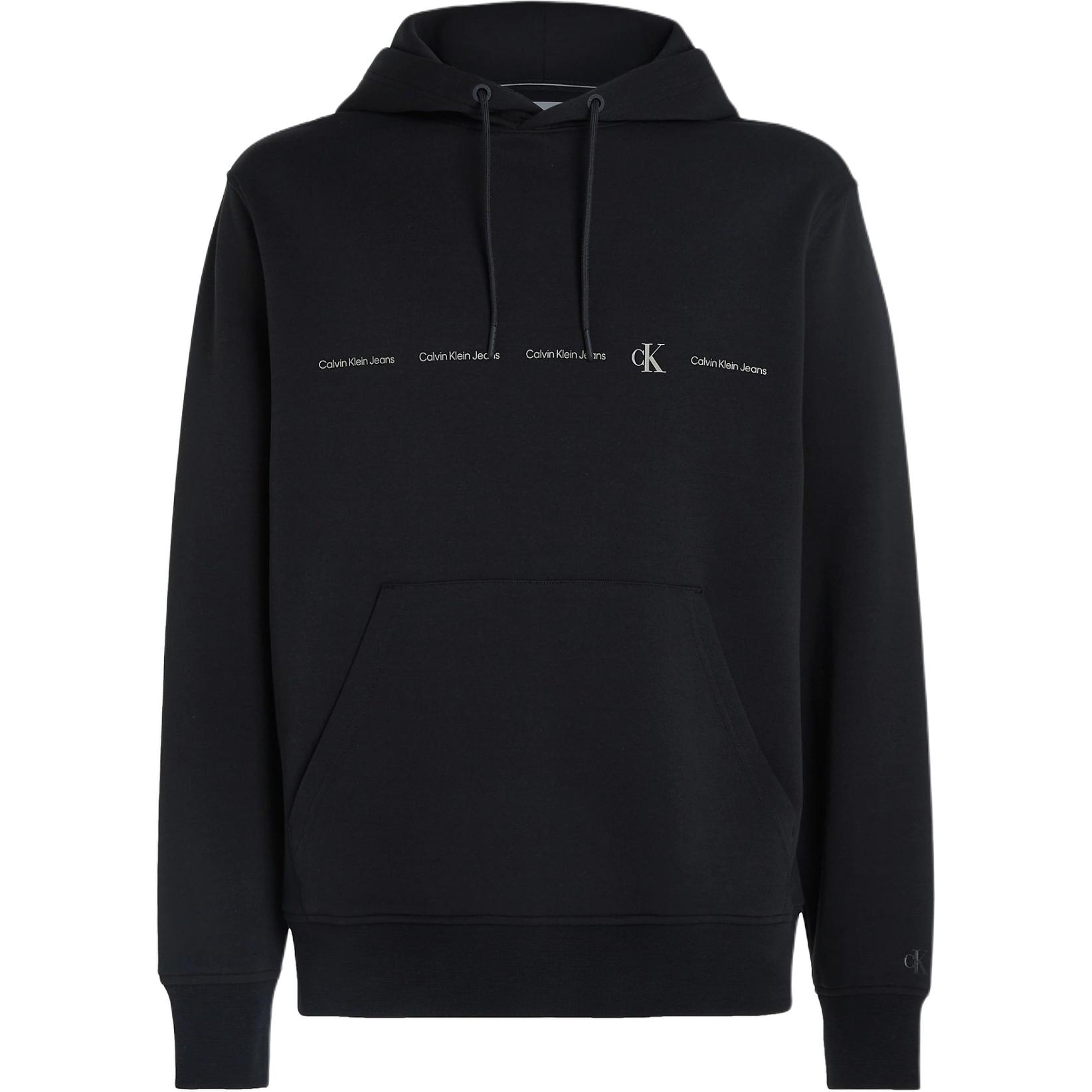 Calvin Klein JEANS Casual Logo Hoodie Black ( European Edition) J30J325340-BEH