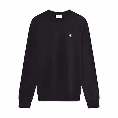 Calvin Klein Jeans Embroidered Logo Crewneck Sweatshirt Space Black () 40QM430-BAE