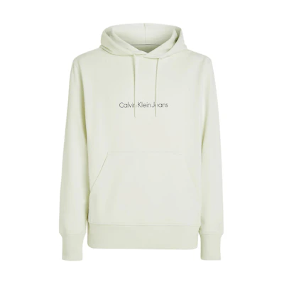 Calvin Klein Jeans Ice Blue Hoodie with Logo and Kangaroo Pocket J30J325353-CGA