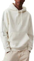 Calvin Klein Jeans Ivory Letter Logo Hoodie Casual European Fit J30J325632-YBI Calvin Klein Jeans Ivory Letter Logo Hoodie Casual European Fit J30J325632-YBI