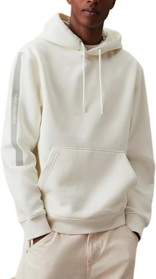 Calvin Klein Jeans 象牙色字母Logo連帽歐版休閒上衣 J30J325632-YBI Buy Calvin Klein Jeans 象牙色字母Logo連帽歐版休閒上衣 J30J325632-YBI