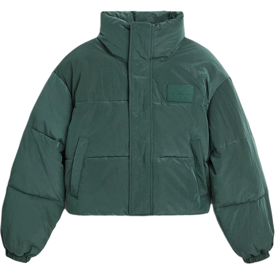 Calvin Klein Jeans Letter Logo Green Casual Jacket Unisex European Fit J40J400275-L7E