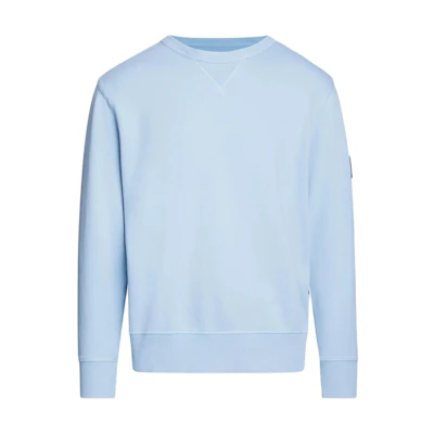 Calvin Klein Jeans Letter Print Crewneck Sweatshirt Light Blue ( European Version) J30J325145-CEZ