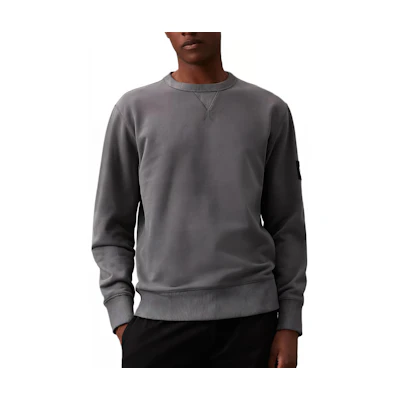 Calvin Klein Jeans Letter Print Crewneck Sweatshirt Men Washed Black (EU Version) J30J325145-PT2