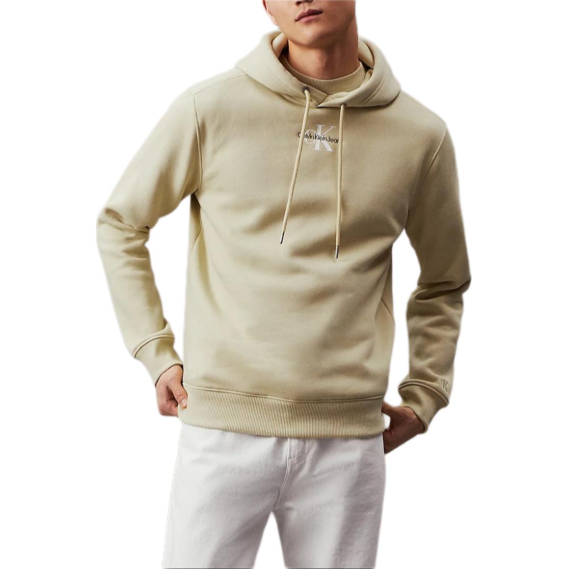 Calvin Klein JEANS Letter Print Hoodie Misty Green欧版 Casual Wear J30J323749-LFU