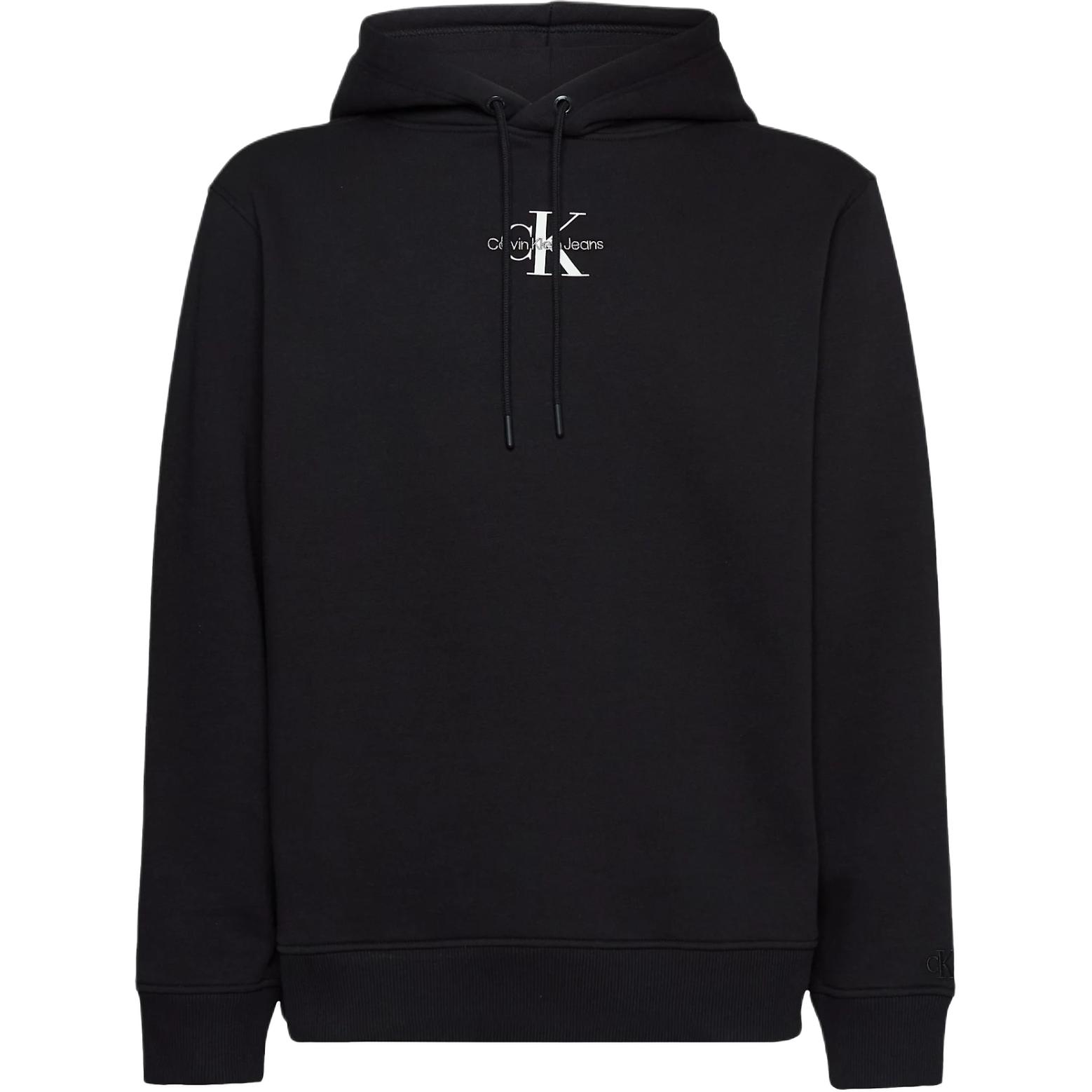 Calvin Klein JEANS Logo Hoodie Men’s Black European Edition Casual Wear J30J323749-BEH
