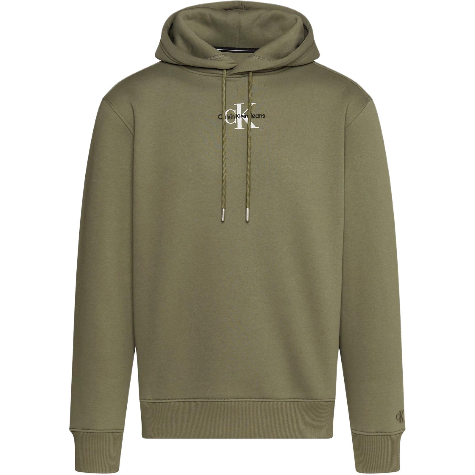 Calvin Klein JEANS Logo Hoodie Men’s European Fit - Dark Olive J30J323749-LDY