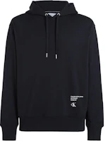 Calvin Klein Jeans Logo Oversized Hoodie Black Euro Fit Sweatshirt J30J324631-BEH Calvin Klein Jeans Logo Oversized Hoodie Black Euro Fit Sweatshirt J30J324631-BEH