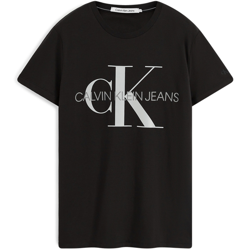 CALVIN KLEIN Jeans Logo Print Breathable Unisex T-Shirt Black J314764-BAE