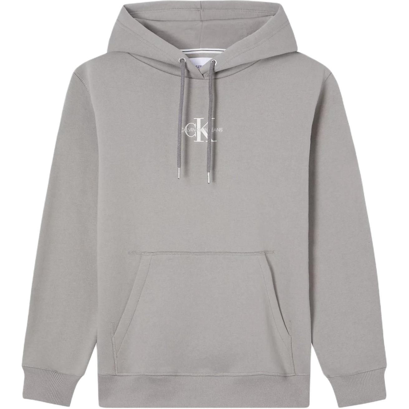 Calvin Klein Jeans Minimal Logo Hoodie Light Grey ( European Fit) J30J317049-PBU