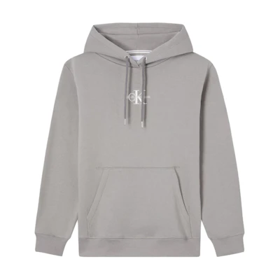 Calvin Klein Jeans Minimal Logo Hoodie Light Grey ( European Fit) J30J317049-PBU