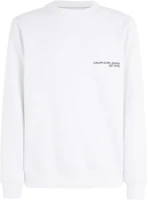 Calvin Klein Jeans Minimal Logo Print Long Sleeve Sweatshirt White (Men’s EU Edition) J30J324625-YAF Calvin Klein Jeans Minimal Logo Print Long Sleeve Sweatshirt White (Men’s EU Edition) J30J324625-YAF