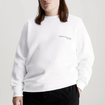 卡尔文·克莱牛仔极简LOGO长袖卫衣白色(男士欧洲版) J30J324625-YAF Purchase 卡尔文·克莱牛仔极简LOGO长袖卫衣白色(男士欧洲版) J30J324625-YAF