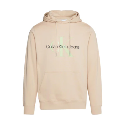 Calvin Klein Jeans Minimalist Logo Hoodie Warm Sand European Fit Casualwear J30J320805-AAT