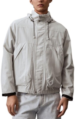 CALVIN KLEIN Jeans Minimalist Velcro Cuff Hooded Jacket Men’s Galaxy Gray. J325904-PC8 Order CALVIN KLEIN Jeans Minimalist Velcro Cuff Hooded Jacket Men’s Galaxy Gray. J325904-PC8