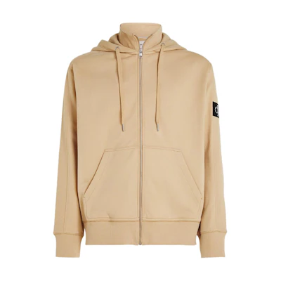 Calvin Klein Jeans Simple Logo Hoodie Warm Sand Men’s European Edition J30J324956-AAT