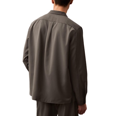 CALVIN KLEIN Jeans Unisex Khaki Long Sleeve Casual Shirt with Collar. 40EM114-QGE Lookbook CALVIN KLEIN Jeans Unisex Khaki Long Sleeve Casual Shirt with Collar. 40EM114-QGE