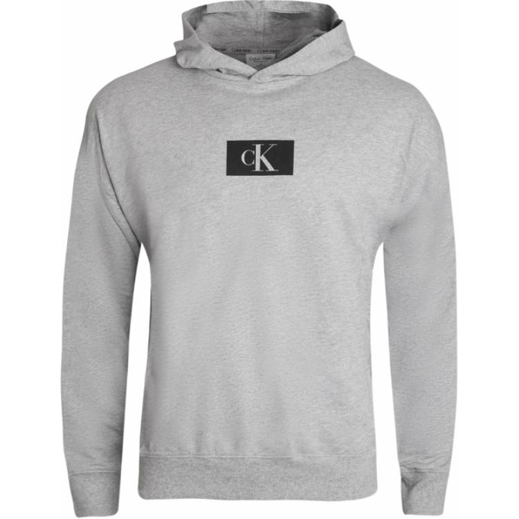 Calvin Klein L/S Hoodie European Style Gray Casual Pullover 000NM2416E-P7A