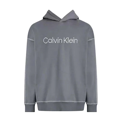 Calvin Klein L/S Logo Hoodie Comfort Fit Gray ( European Version) 000NM2484E-PA7