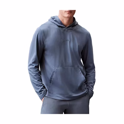 Calvin Klein Letter Logo Blue Hoodie European Fit Casual Long Sleeve 00GMS4W328-5BX