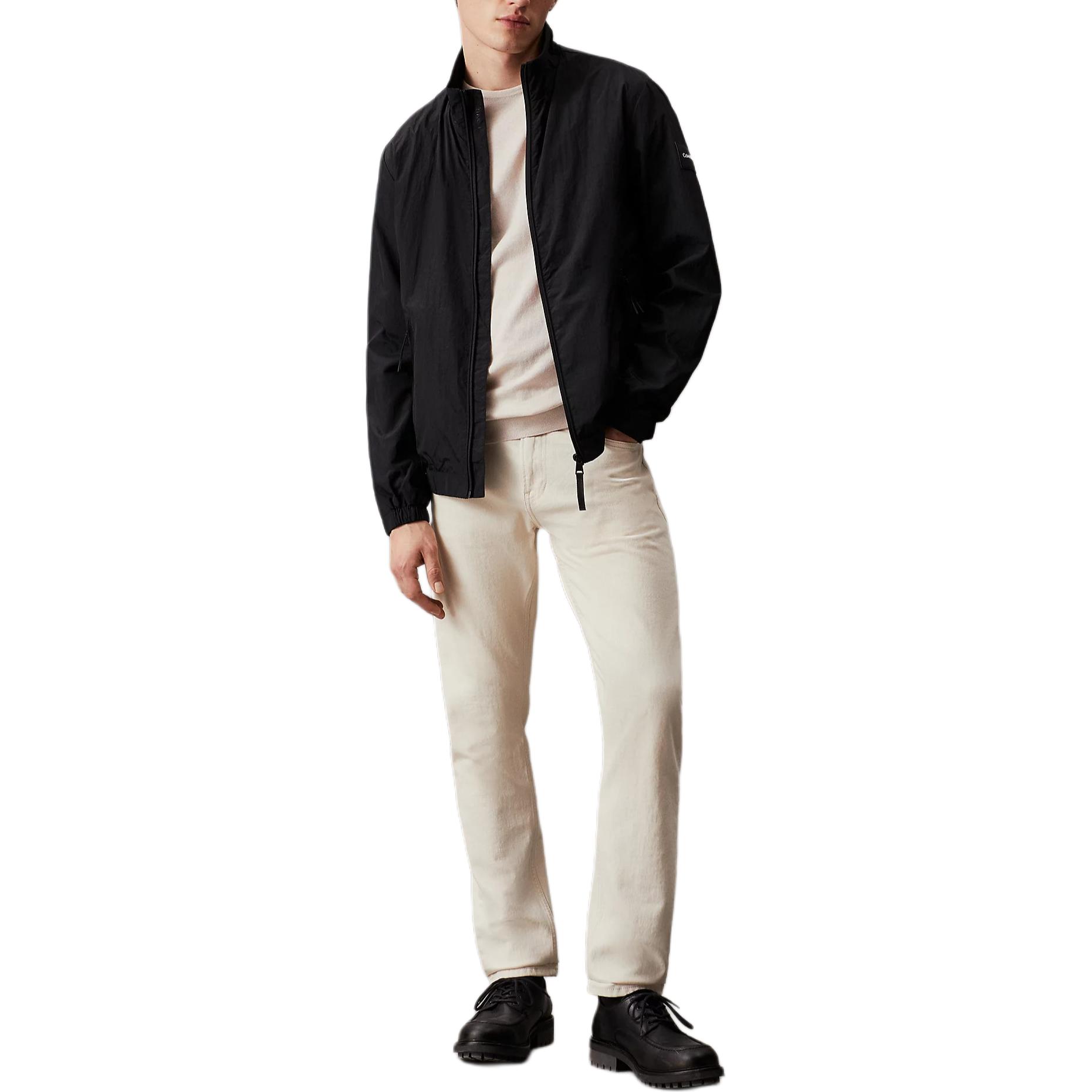 Lookbook Calvin Klein字母Logo休闲立领夹克 黑色（欧洲版） K10K111441-BEH