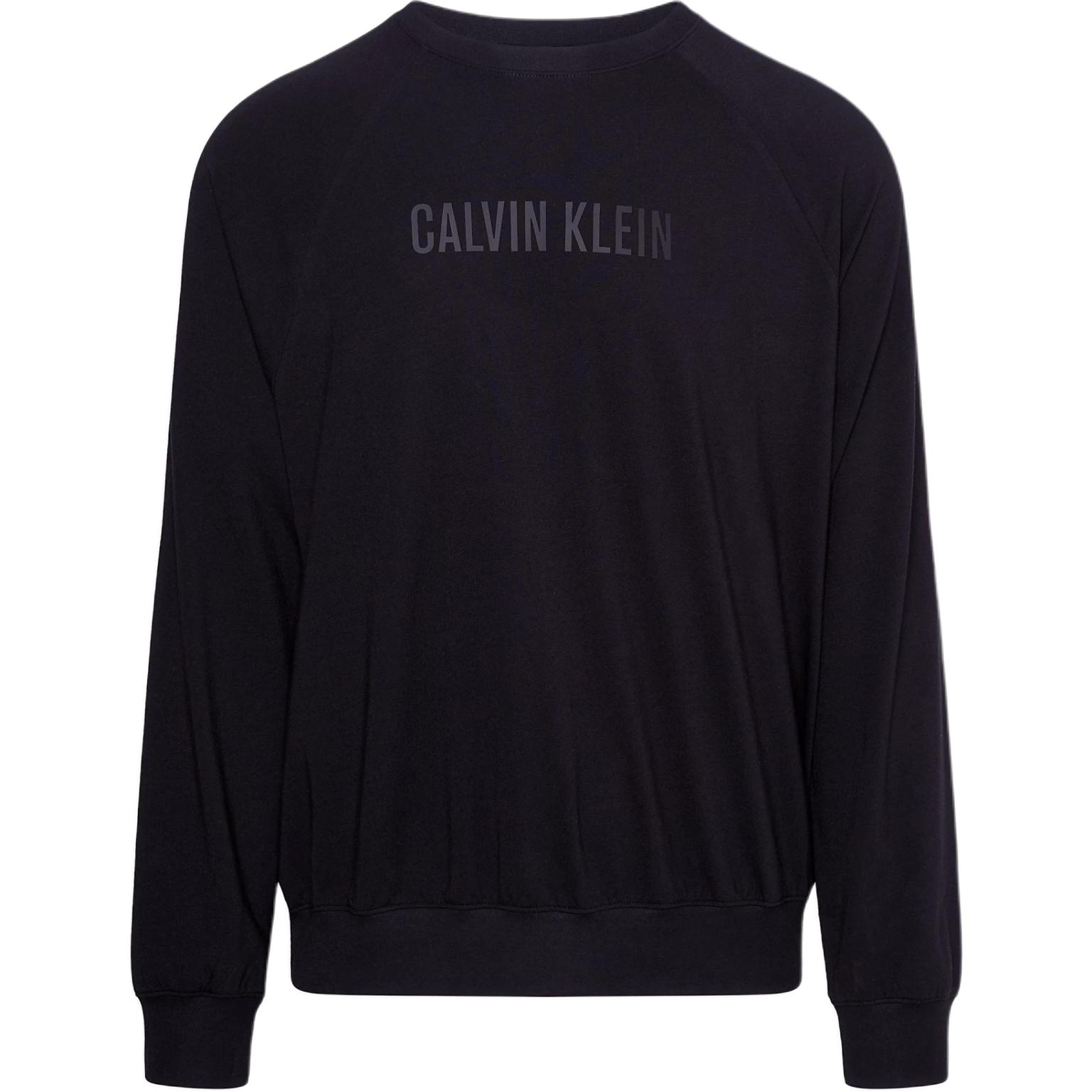 Calvin Klein Letter Logo Crewneck Sweatshirt Black (European Fit) 000NM2568E-UB1