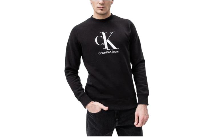 Calvin Klein Letter Logo Crewneck Sweatshirt Men’s Black J30J319944-BEH