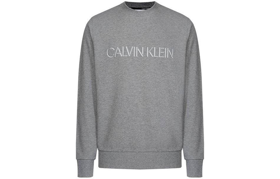 Calvin Klein Letter Print Crewneck Sweatshirt Grey K10K105150-P4A