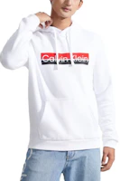 Calvin Klein Letter Print Hoodie Pullover Moonlight White 40QC402-YAA Calvin Klein Letter Print Hoodie Pullover Moonlight White 40QC402-YAA