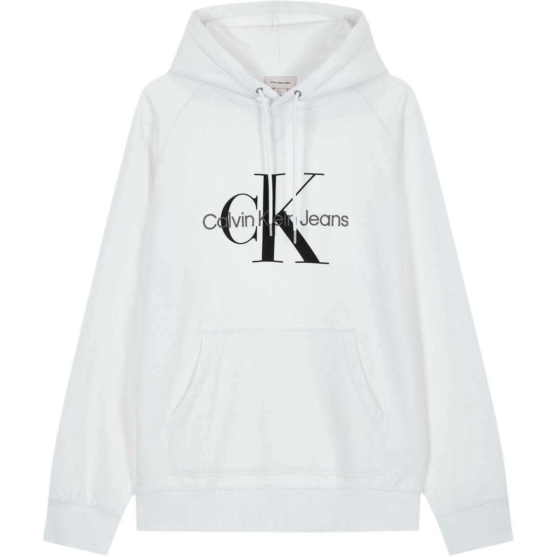 Calvin Klein Letter Print Relaxed Fit Raglan Sweatshirt Men’s Bright White J326969-YAF