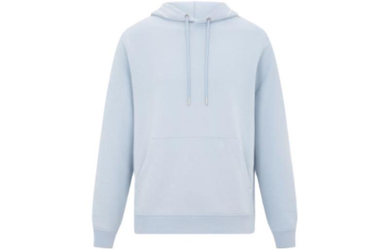 Calvin Klein Light Blue Embroidered Print Drawstring Hoodie J319701-C1U