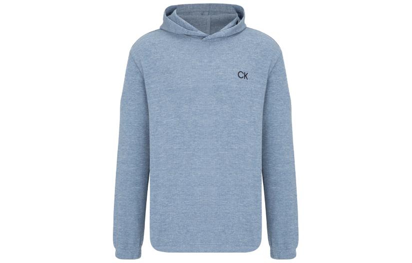 Calvin Klein Light Blue Minimal Embroidered Logo Pullover Hoodie 40KC414-6P4