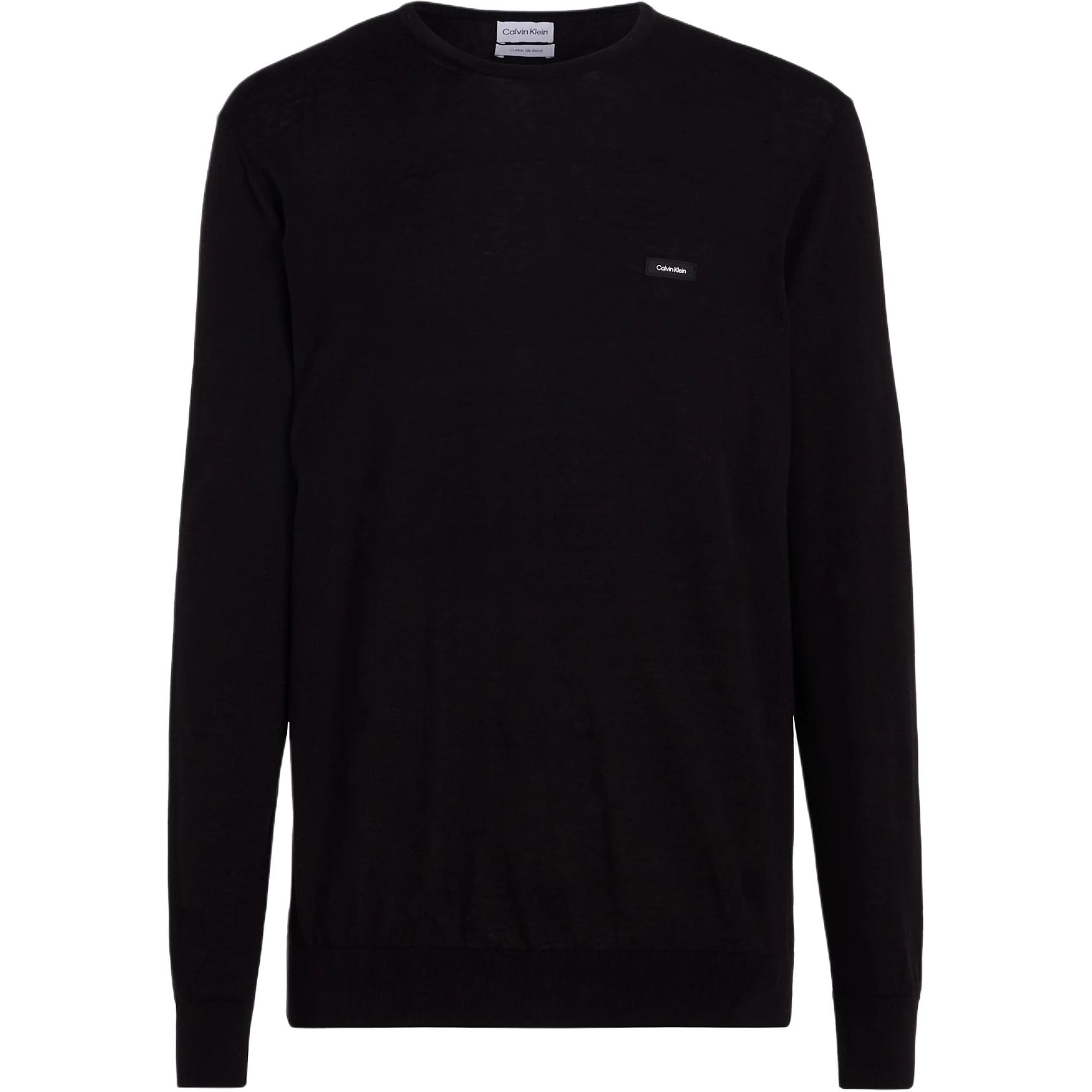 Calvin Klein Logo Casual Crewneck Long-Sleeve Sweatshirt Black (EU Version) Men K10K113159-BEH