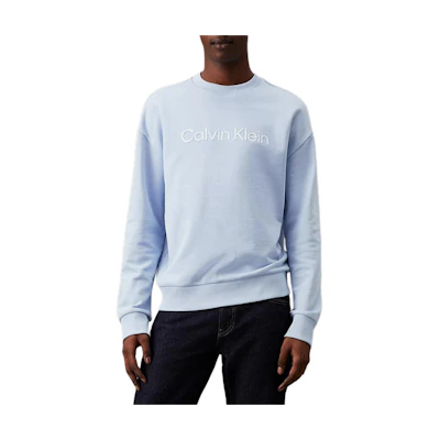 Calvin Klein Logo Casual Crewneck Sweatshirt Blue (European Version) Men K10K112956-CGK