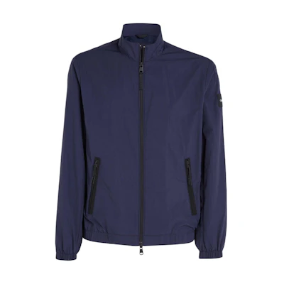 Calvin Klein Logo Casual Stand Collar Long Sleeve Jacket Blue ( European Fit) K10K111441-CHW