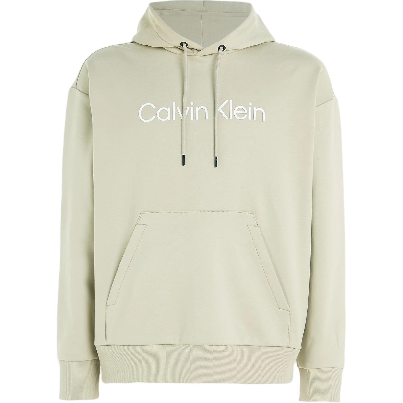 Calvin Klein Logo Cozy Hoodie Casual Simple Long-Sleeve Sweatshirt Light Green Men K10K111345-LEB