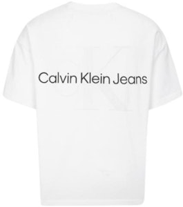 Kaos Unisex Putih Calvin Klein Logo Crew Neck. J400280-YAF Lookbook Kaos Unisex Putih Calvin Klein Logo Crew Neck. J400280-YAF